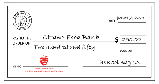 The Kool Bag Co. makes third donation to the Ottawa Food Bank